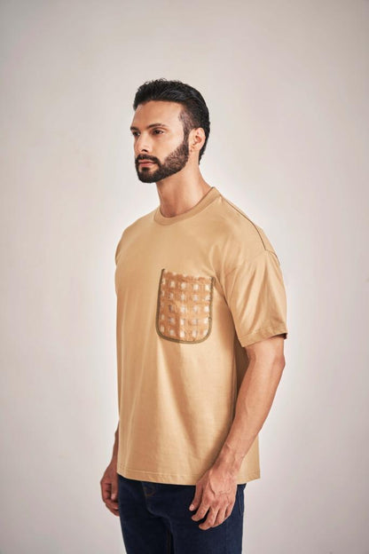 Khakhi Net pocket T-Shirt